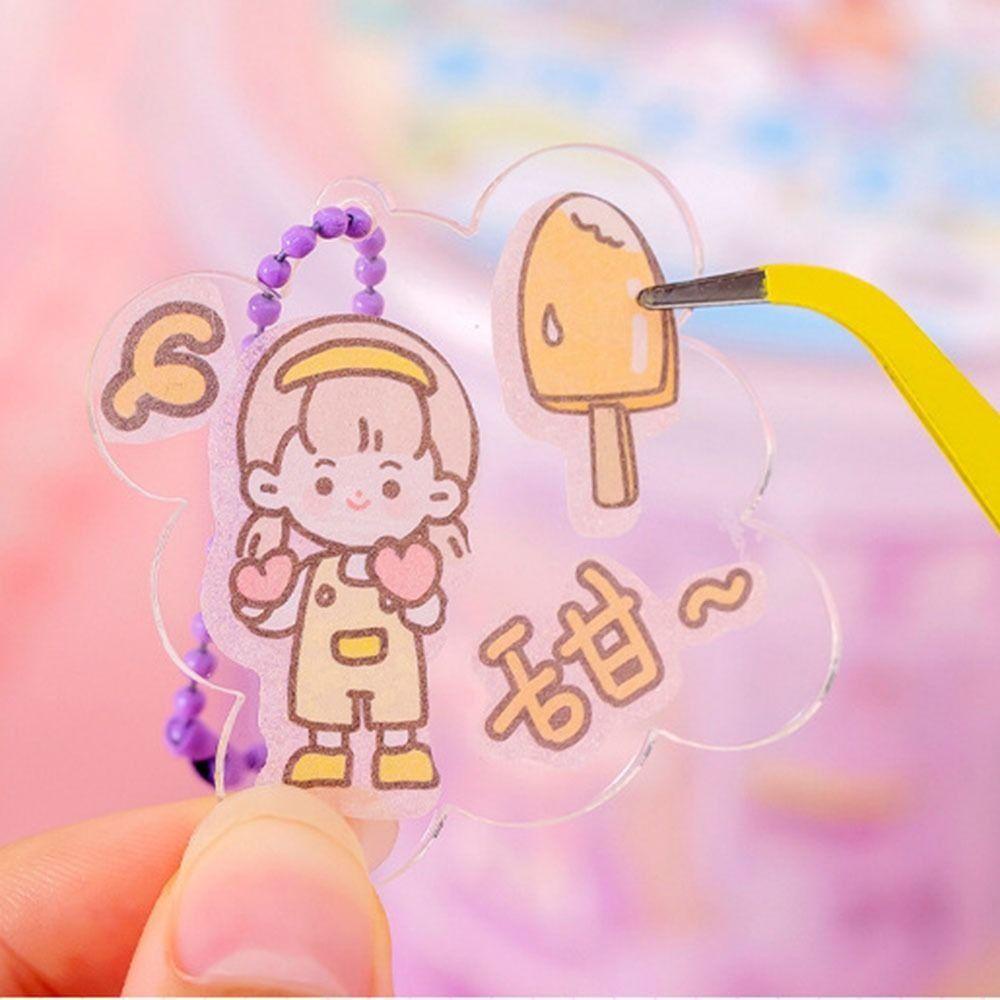 Bộ Dụng Cụ Hình Dán Goo Kèm Khay Goo Trang Trí Sổ Tay Thủ Công Cho Tiệc Sinh Nhật