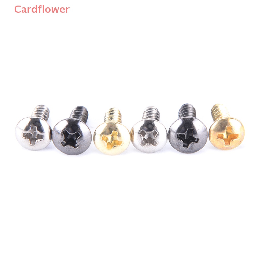 &lt;Cardflower&gt; 50PCS 3mm Electric Guitar Pickguard Screws For Pickguards Guitar Back Plates New