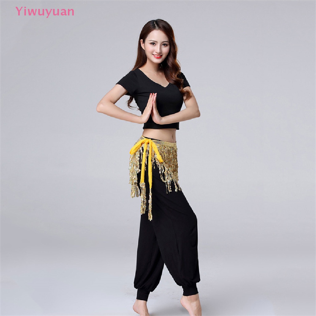 &lt; Yiwuyuan &gt; Chân Váy Tua Rua Ôm Hông Đính Kim Sa Lấp Lánh Cho Nữ Mới