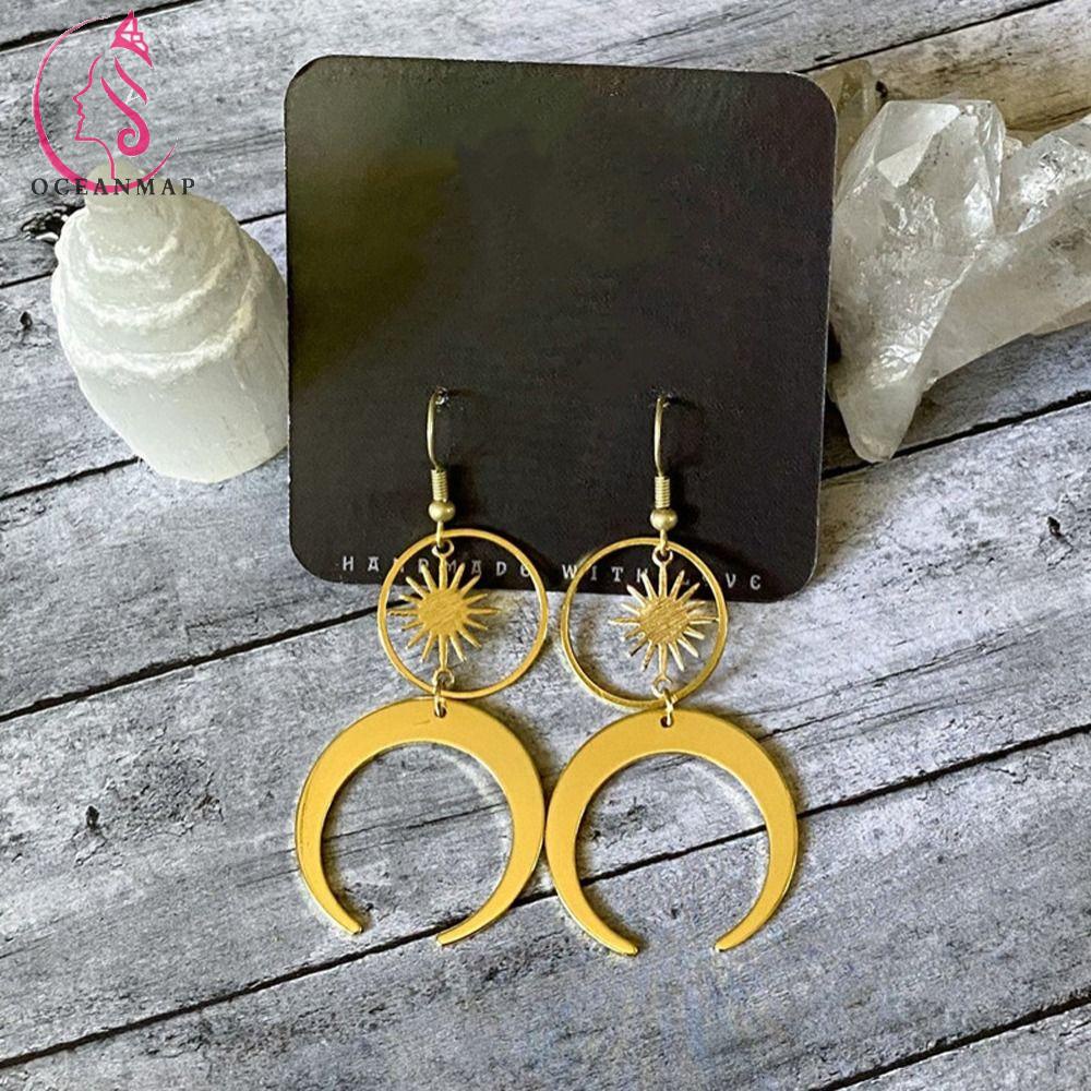 Bông Tai Hình Hoa Hướng Dương Bằng Hợp Kim Phong Cách Bohemia Thời Trang Cho Nữ|Khuyên Tai Lủng Lẳng Phong Cách Hàn Quốc