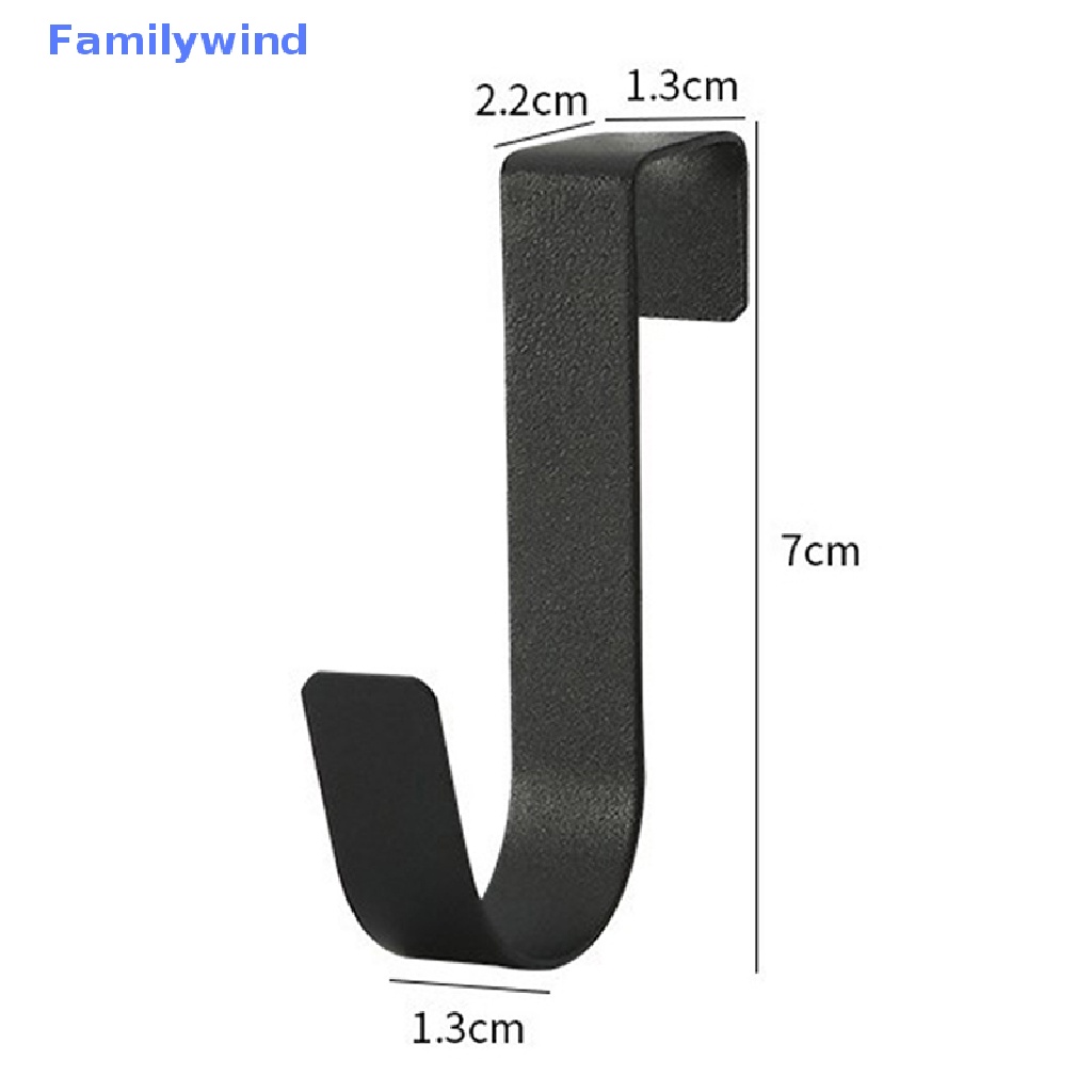 Set 2 Móc Treo Đồ Hình Chữ S Bằng Thép Không Gỉ Gắn Sau Cánh Cửa Tủ Đa Năng