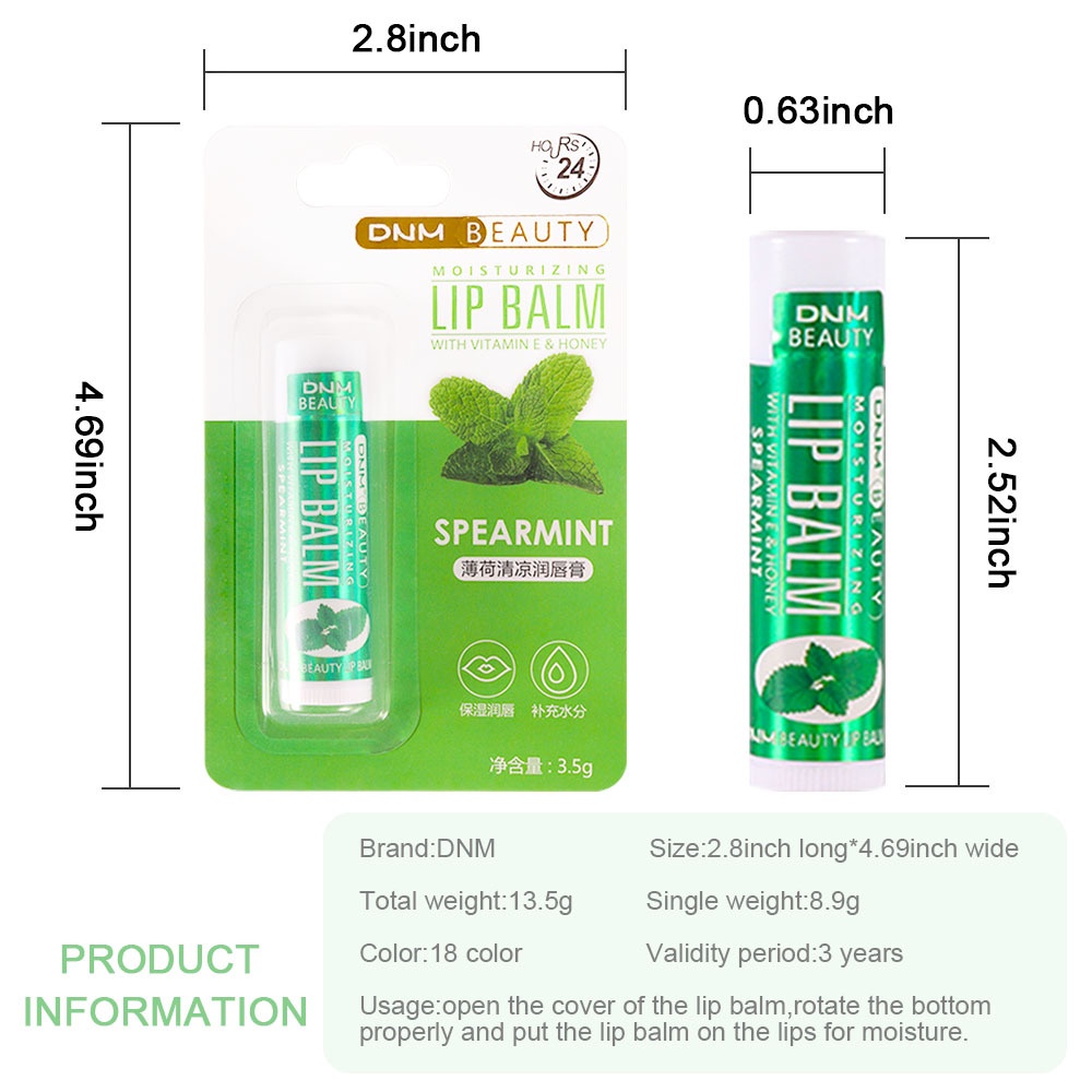 Son Dưỡng Môi Hương Trái Cây 18 Màu Tùy Chọn DNM