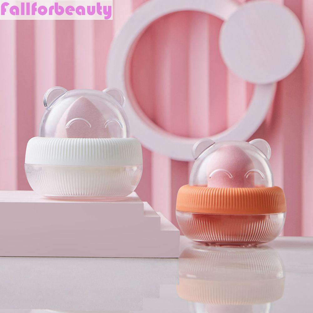 Hộp Rỗng Trong Suốt Hình Trứng Đựng Mút Trang Điểm Tiện Dụng Giá Đỡ