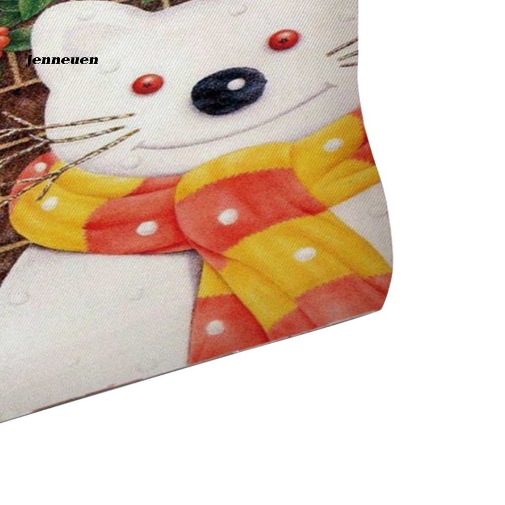 Túi Đựng Mỹ Phẩm JEN Kitty Nghệ Thuật Sức Chứa Lớn In Họa Tiết Giáng Sinh Sử Dụng Hàng Ngày