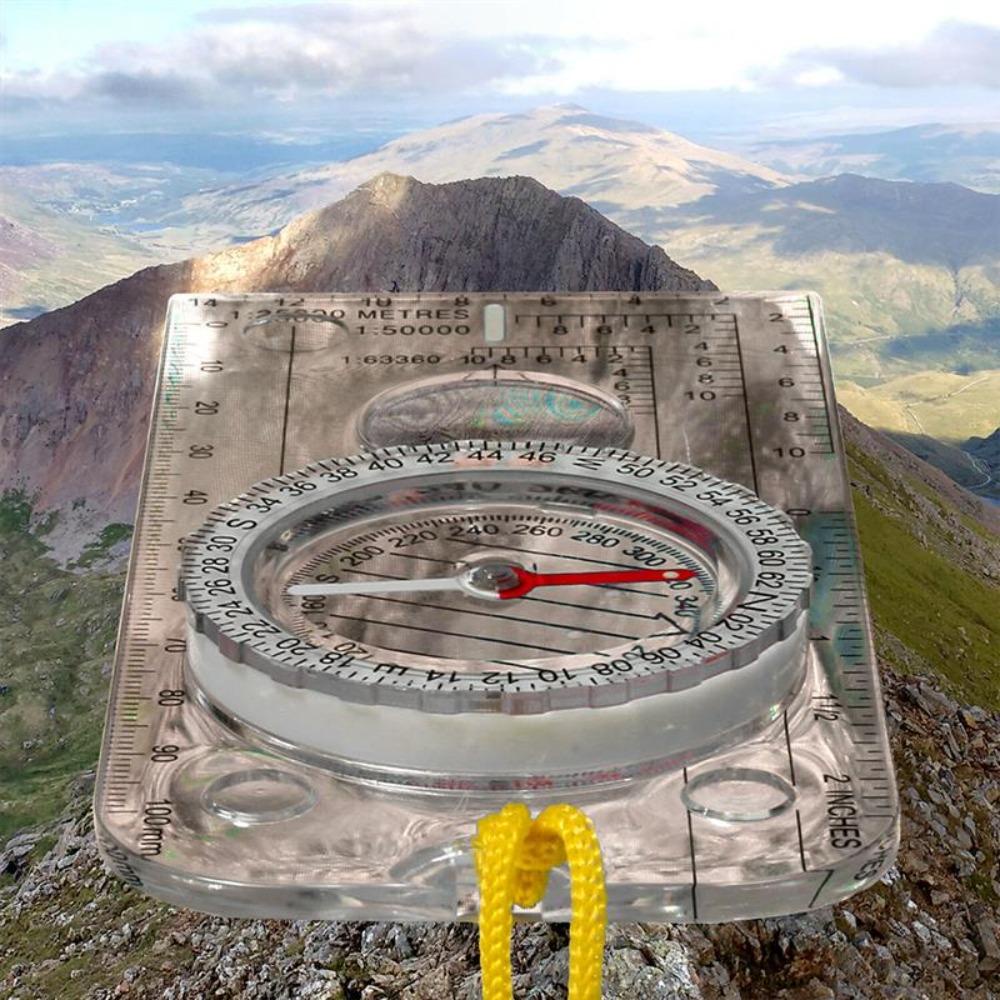 MUVAKO Thước Đo Kiêm La Bàn Hướng Khi Đi Cắm Trại Ngoài Trời