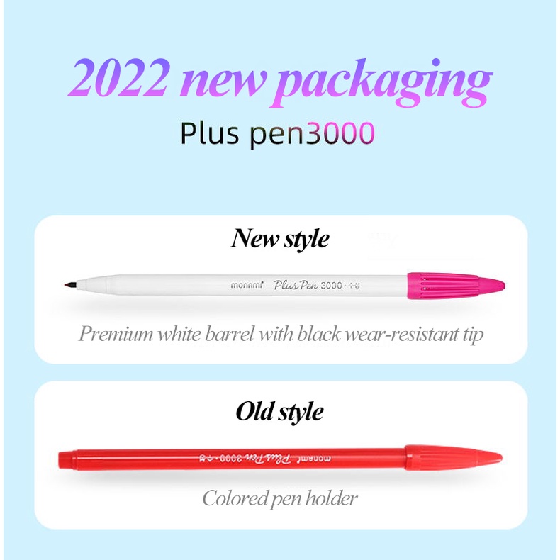 Bút Mực Gel Có Móc Angel Mark Monami Ngòi Bút 3000