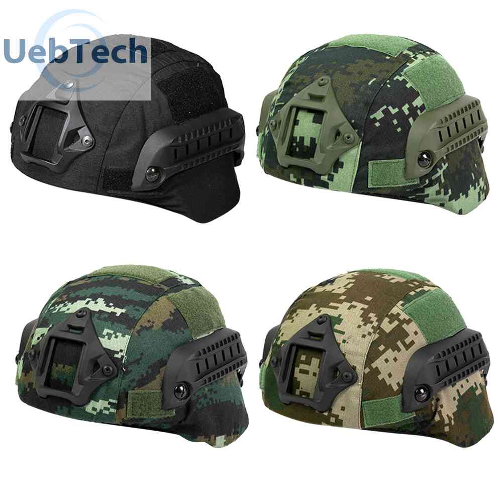 Mũ Bảo Hiểm Lưới Thoáng Khí Họa Tiết Rằn Ri Dùng Khi Đi Săn