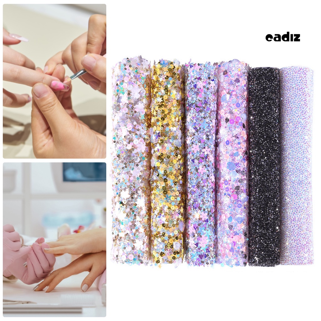 Thảm Lót Trưng Bày Móng Tay Nghệ Thuật Nhiều Màu Sắc Lấp Lánh Không Phai Đa Năng