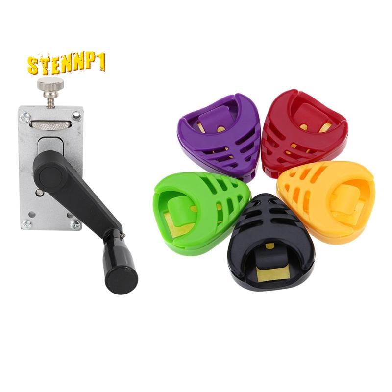 Bộ 5 Miếng Gảy Đàn Guitar Bằng Nhựa Hình Trái Tim Kèm 1 Giá Đỡ Đàn Guitar