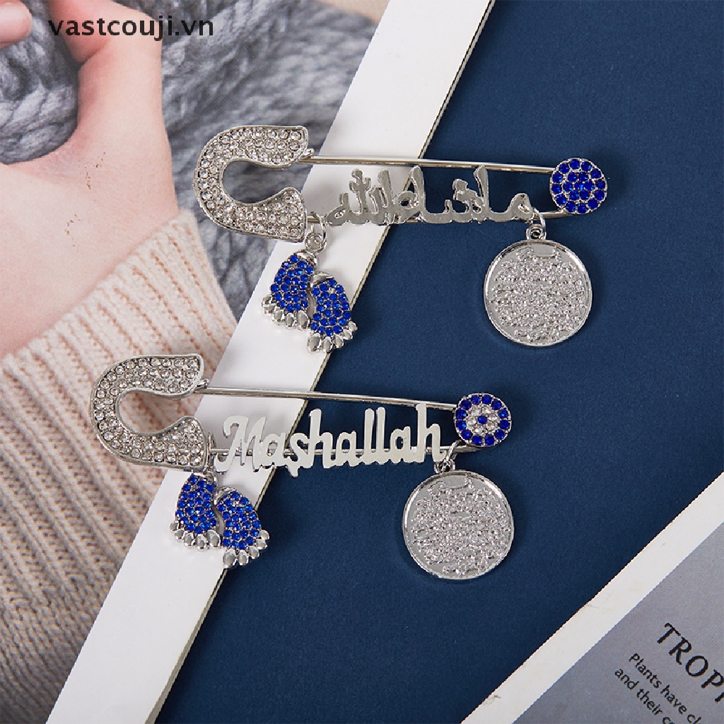 Ghim Cài Áo VASTJI Đính Đá Lấp Lánh Đơn Giản Dễ Phối Đồ Cho Nam Và Nữ