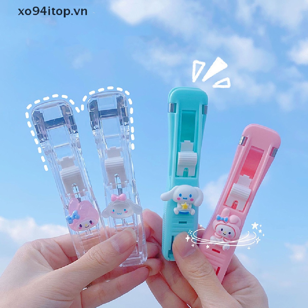 SANRIO Kẹp Đẩy Trong Suốt Hình Cinnamoroll Dễ Thương Đa Ứng Dụng