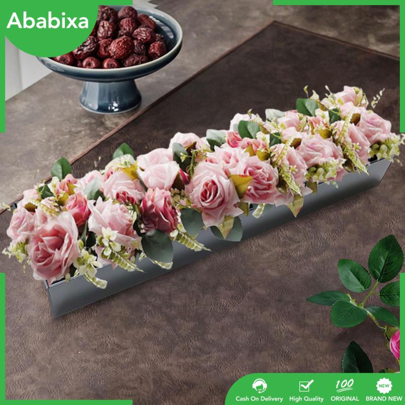 Hộp Đựng Chậu Hoa Hình Chữ Nhật Dùng Trang Trí Bàn Ăn / Văn Phòng