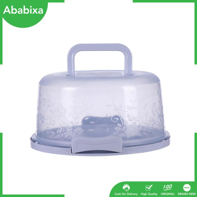 Giá Đỡ Bánh Kem Hình Tròn Có Nắp Và Tay Cầm Siêu Bền Tiện Dụng