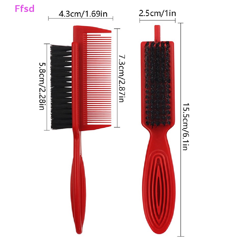 {Ffsd} Lược Chải Tạo Kiểu Râu Hai Mặt Cỡ Nhỏ Cho Salon Làm Tóc Nam Nữ * Bán Chạy