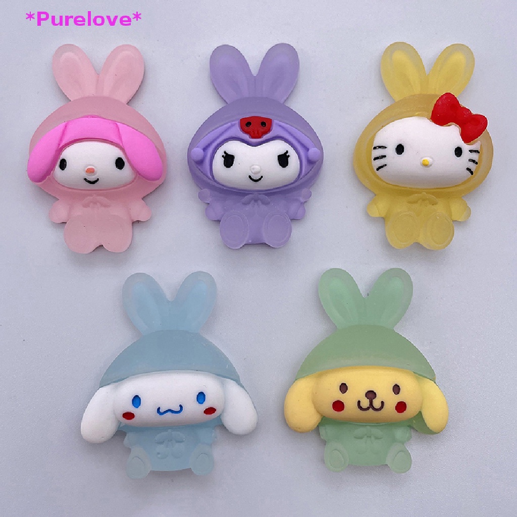 Keo Dán Trang Trí Điện Thoại Hình Búp Bê Màu Dạ Quang Diy Mới