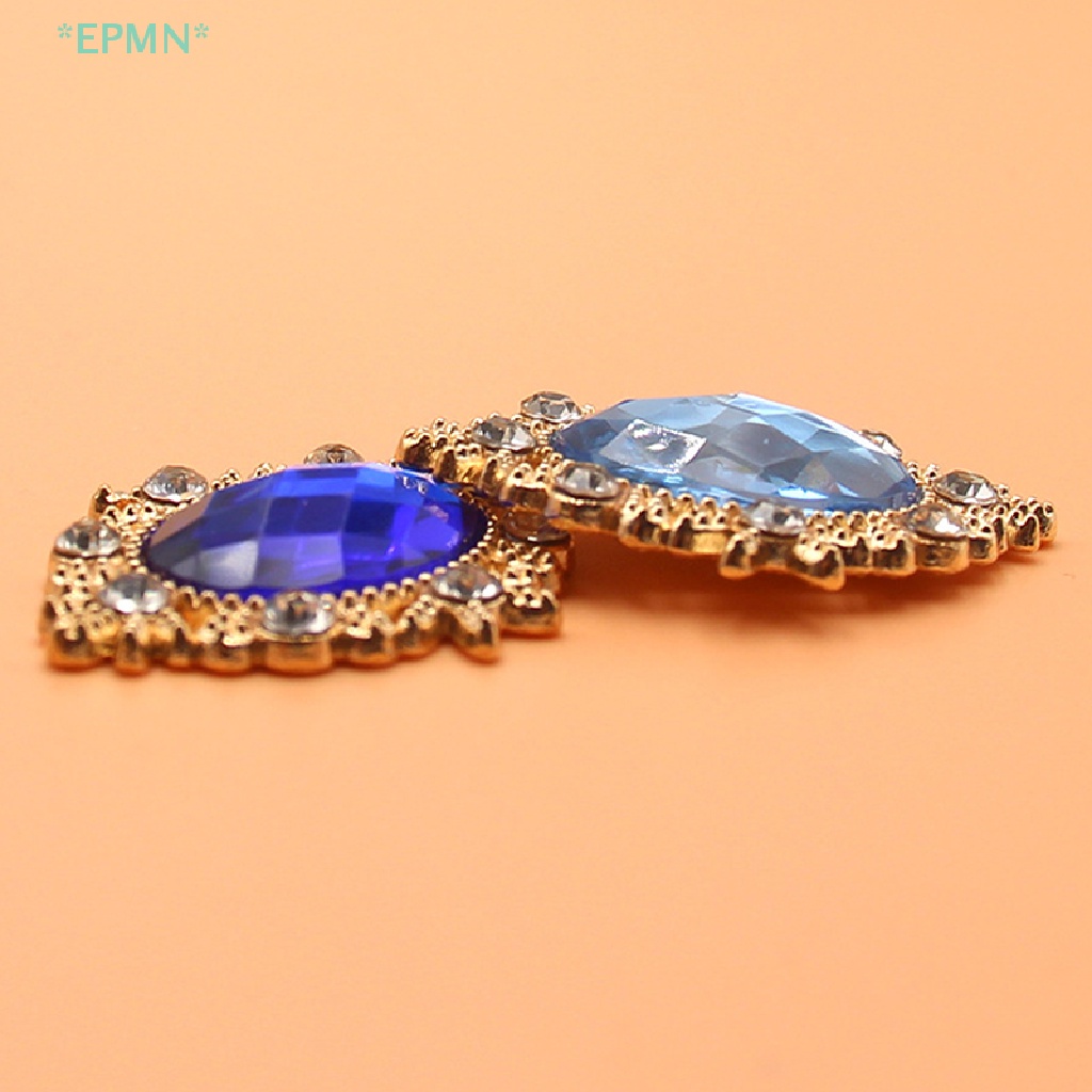 Hwetr Nút Pha Lê Cabochons 25mm Trang Trí Điện Thoại Đám Cưới Trang Trí Thủ Công May Mặc Mới