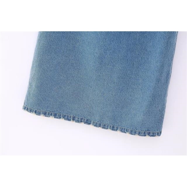 Đầm Denim Sáo Không Đối Xứng Phong Cách Âu Mỹ Hàng Mới 2023 N8-65710