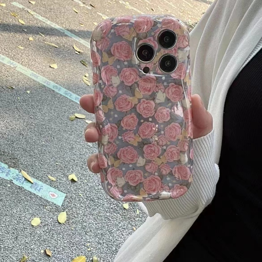 Ốp Điện Thoại TPU Silicon Mềm Chống Sốc In Họa Tiết Hoa Bảo Vệ Toàn Diện Cho Iphone 14 Plus 13 Pro Max 12 11 X Xs Xr 8 7