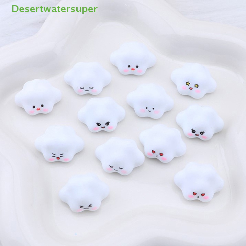 Dsvn Set 10 Tượng Nhựa Hoạt Hình Đám Mây Dạ Quang Nghệ Thuật Thủ Công Trang Trí Đáng Yêu