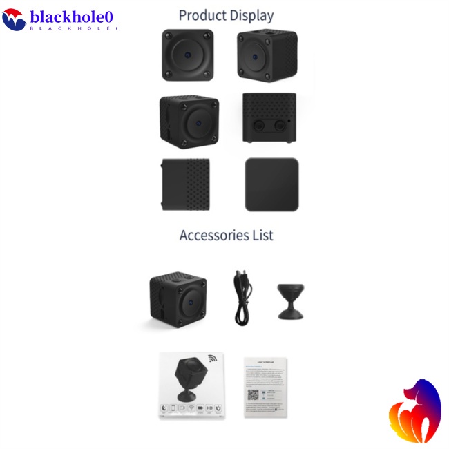 1 Bộ Máy Quay Hồng Ngoại Mini F9 1080p Hd Wifi Có Tầm Nhìn Ban Đêm Dùng Để Ghi Hình / Ghi Âm