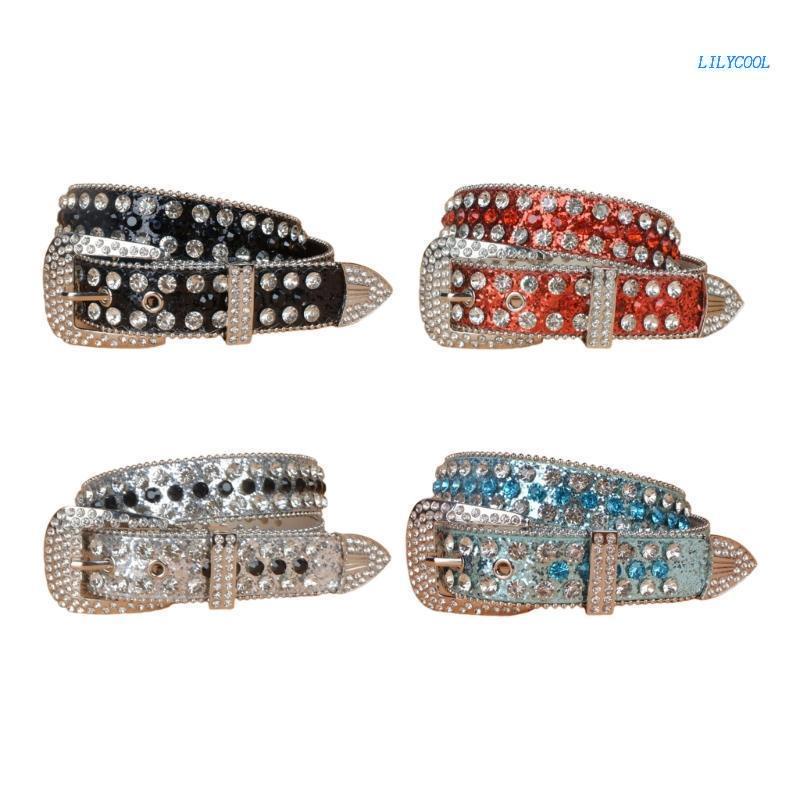 Thắt Lưng Đính Đá Lấp Lánh Thời Trang Cho Nam Nữ