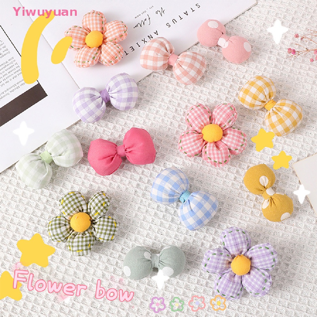 < Yiwuyuan > Trâm Cài Áo Hoa Vải Màu Macaron Dễ Thương Trang Trí Túi Xách Mới