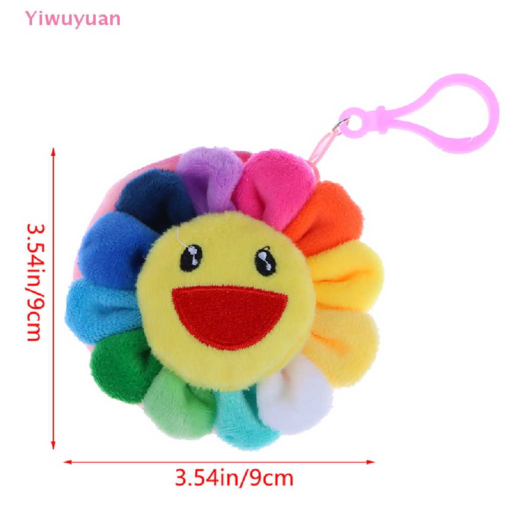 1 Móc Khóa Hình Hoa Hướng Dương Cười Nhồi Bông Nhiều Màu Mới