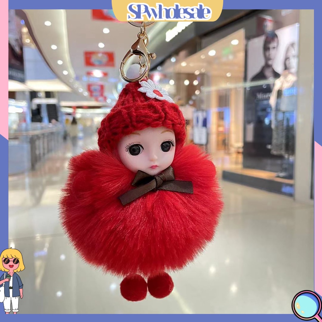 <SPwholesale> Móc Khóa Búp Bê Hoạt Hình Nhồi Bông Đáng Yêu Bằng Silicon Mềm