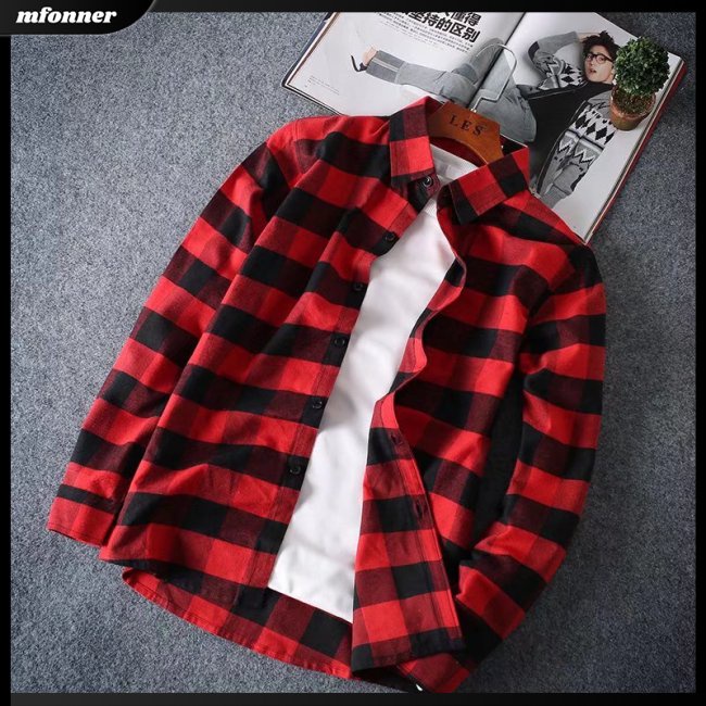 Áo Sơ Mi Dài Tay Họa Tiết Sọc Caro Thiết Kế Mỏng Kiểu Dáng Đơn Giản Thời Trang Dành Cho Nam