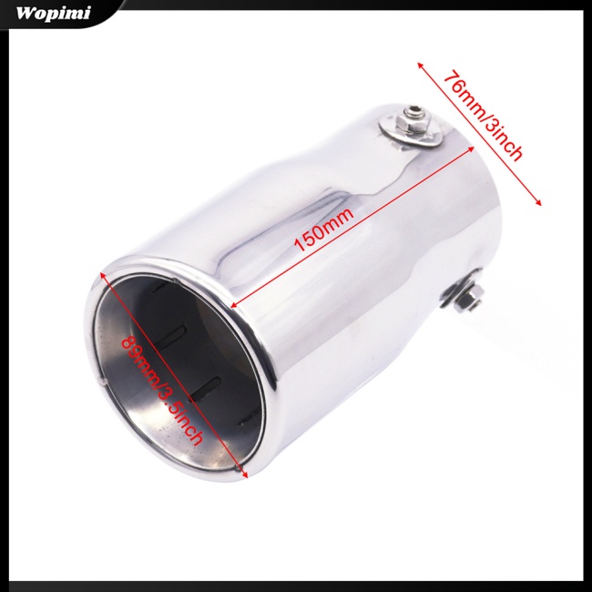 Mf Ống Pô Xả Xe Hơi 76mm 3inch Bằng Thép Không Gỉ