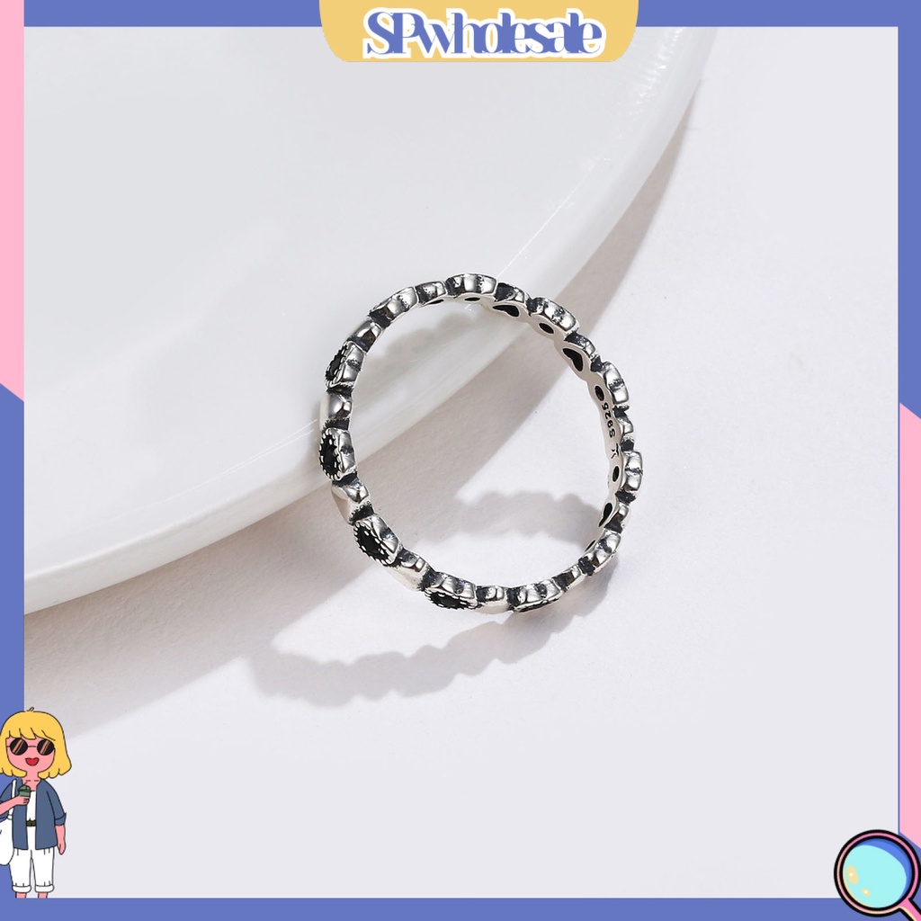 <SPwholesale> Nhẫn Hình Trái Tim Đính Đá Zircon Thời Trang