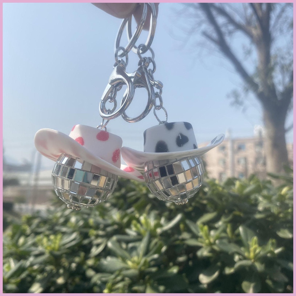 Móc Khóa Disco Mini Màu Hồng Thời Trang Có Thể Tái Sử Dụng Cho Nam Nữ