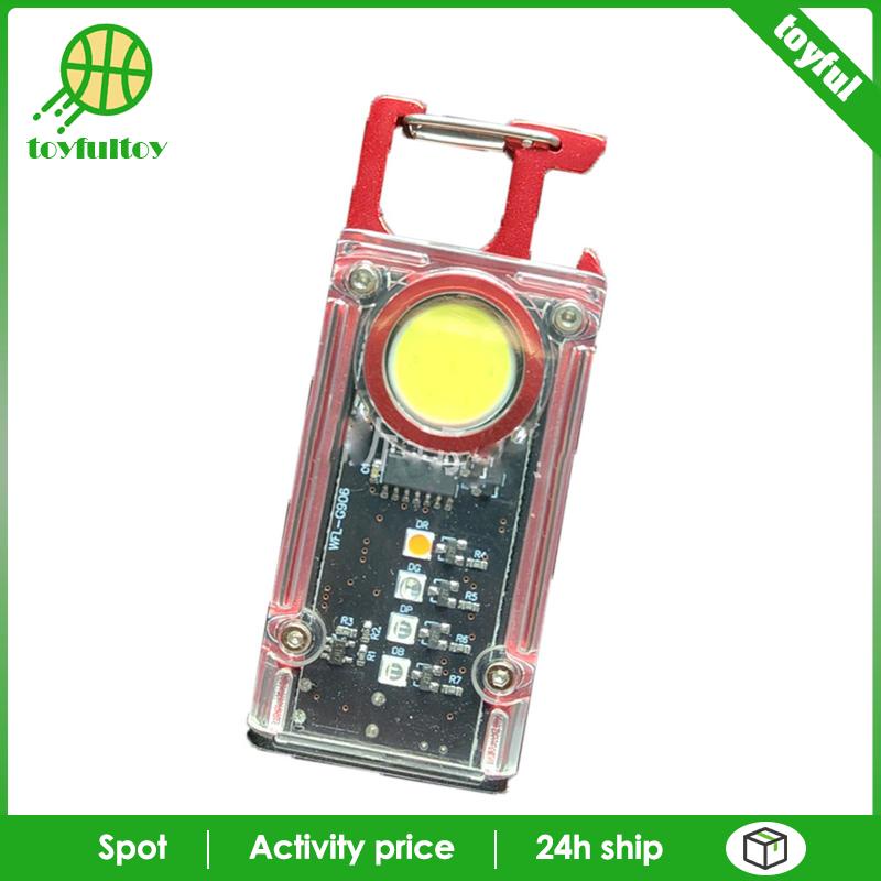 Móc Khóa Đèn Pin LED COB Dành Cho Cắm Trại Leo Núi