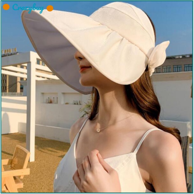 Cr Mũ Rộng Vành Chống Nắng / Tia Uv Có Thể Điều Chỉnh Kích Cỡ Dành Cho Nữ