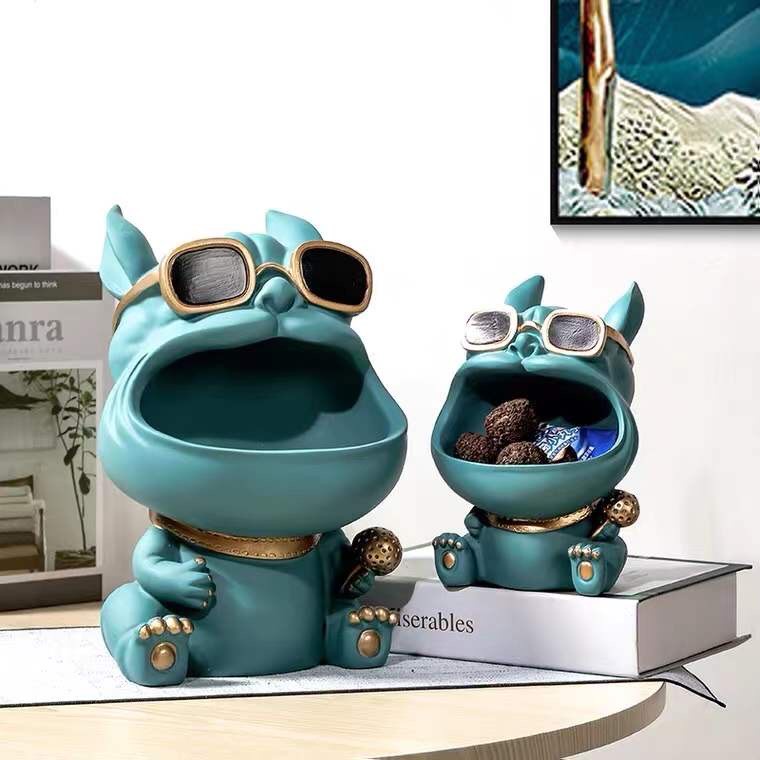 [Có sẵn] [Hỏa tốc] Tượng chó/cún may mắn - Phong Cách Châu Âu Cá Tính Trang Trí Nhà Cửa Bulldog