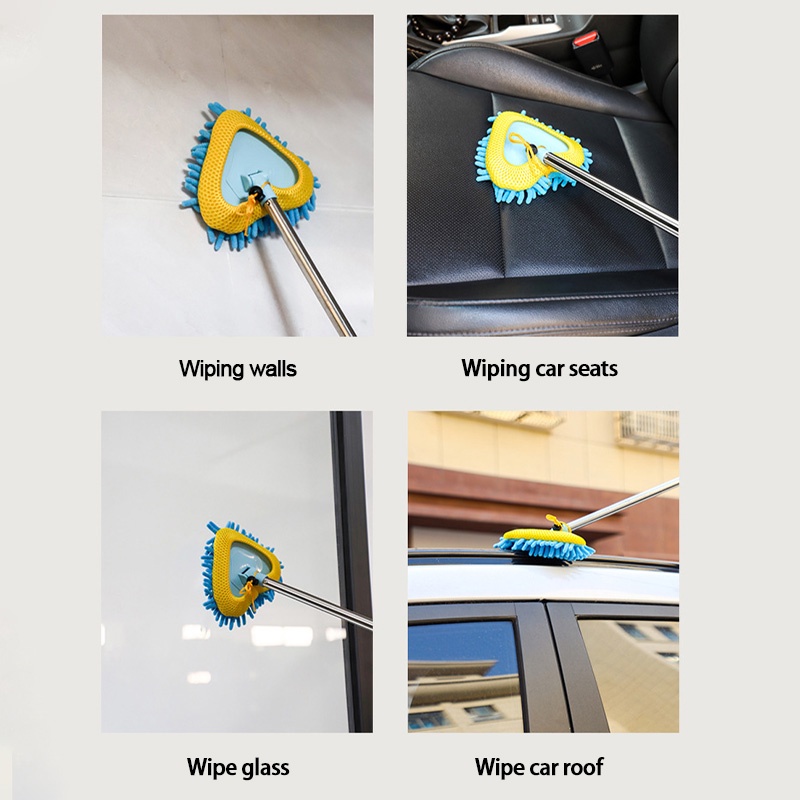 Chổi Lau Xe Hơi Tay Cầm Dài Siêu Thấm Hút Mềm Mại Tiện Dụng