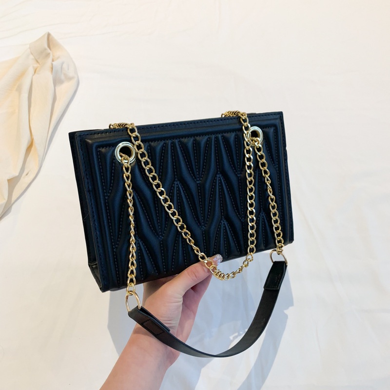 Túi Tote Đeo Vai / Kẹp Nách Cỡ Lớn Phối Dây Xích Thời Trang 2023 Cho Nữ