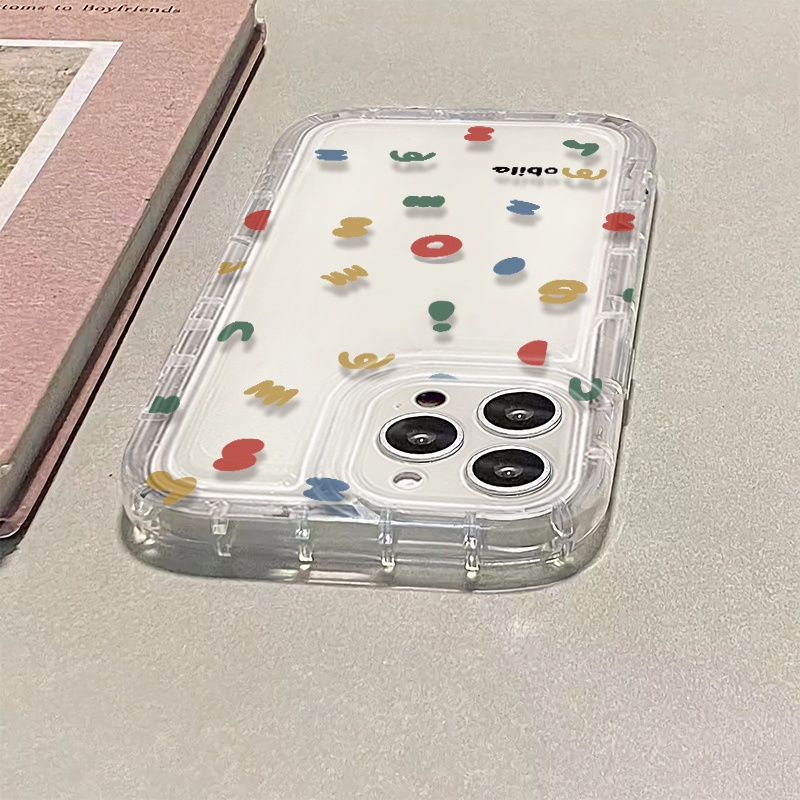 Ốp Điện Thoại TPU Silicon Mềm Trong Suốt Chống Sốc In Chữ Cho IPhone 14 13 11 12 Pro XS Max X XR 7 + 8 Plus