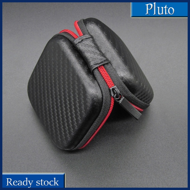 Mới Hộp Đựng Tai Nghe Thẻ Nhớ SD TF Hình Vuông Có Khóa Kéo Chống Ẩm Tiện Dụng