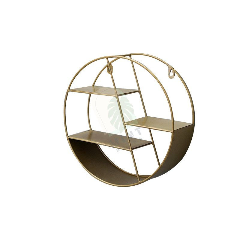 Kệ đựng đồ MINT DECOR bằng Sắt gắn tường Trang Trí phòng khách hình tròn lục giác decor tường nghệ thuật