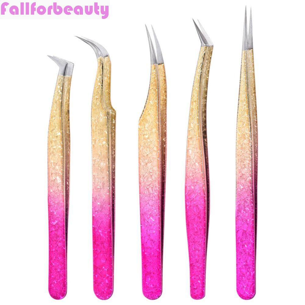 Nhíp Gắn Mi Giả Bằng Thép Không Gỉ Chống Tĩnh Điện Hai Màu Sắc Gradient