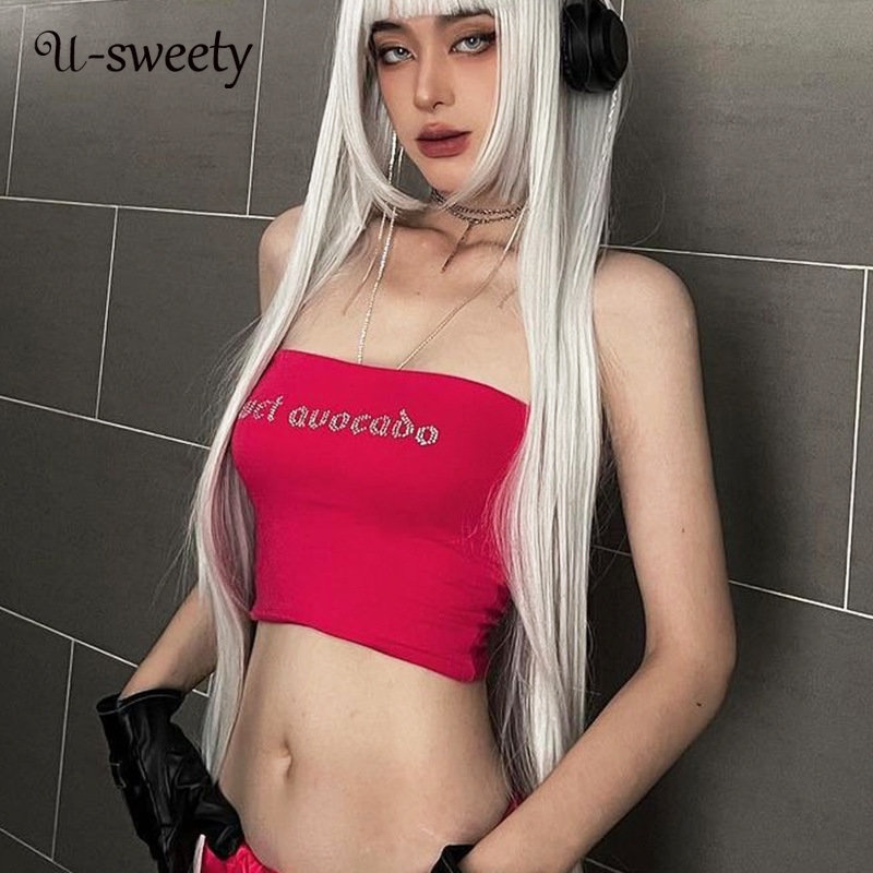 Áo Ống Mỏng Không Tay Hở Vai Màu Trơn Thời Trang 2023 Cho Nữ