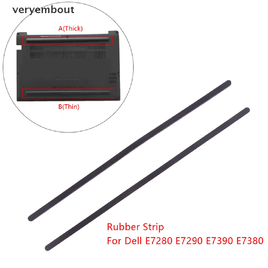 Set 1 / 2 Miếng Đệm Chân Chống Trượt Bằng Cao Su Dành Cho Laptop Dell E7280 E7290 E7390 E7380