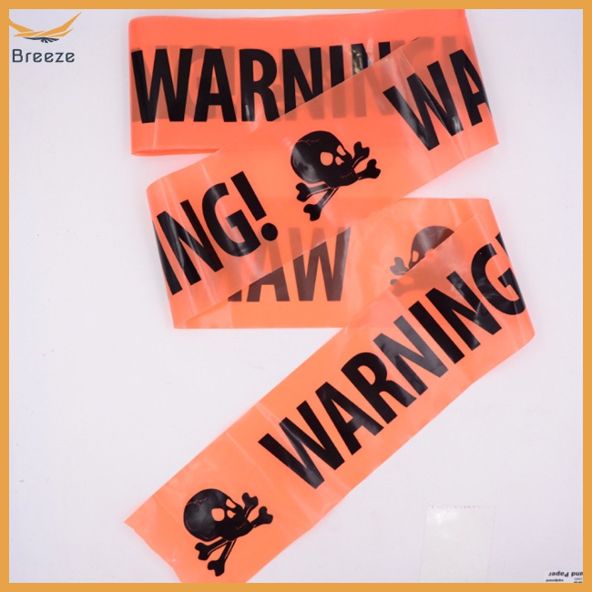 Băng Keo Dán Cảnh Báo Họa Tiết Đầu Lâu Độc Đáo Trang Trí Halloween