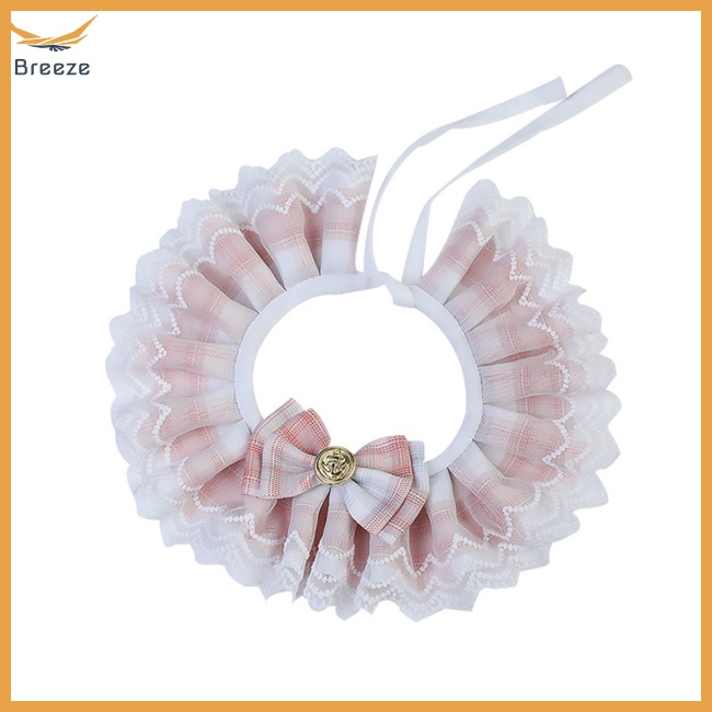 Khăn Quàng Cổ Thắt Nơ Họa Tiết Sọc Caro Xinh Xắn Cho Thú Cưng