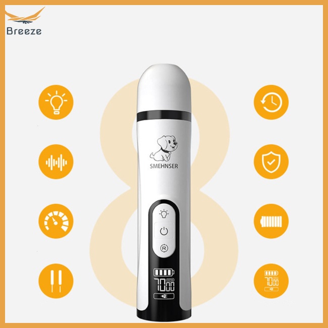 Kềm Cắt Móng Tay Thú Cưng Bằng Điện Có Đèn Led Hiển Thị Kỹ Thuật Số Thông Minh