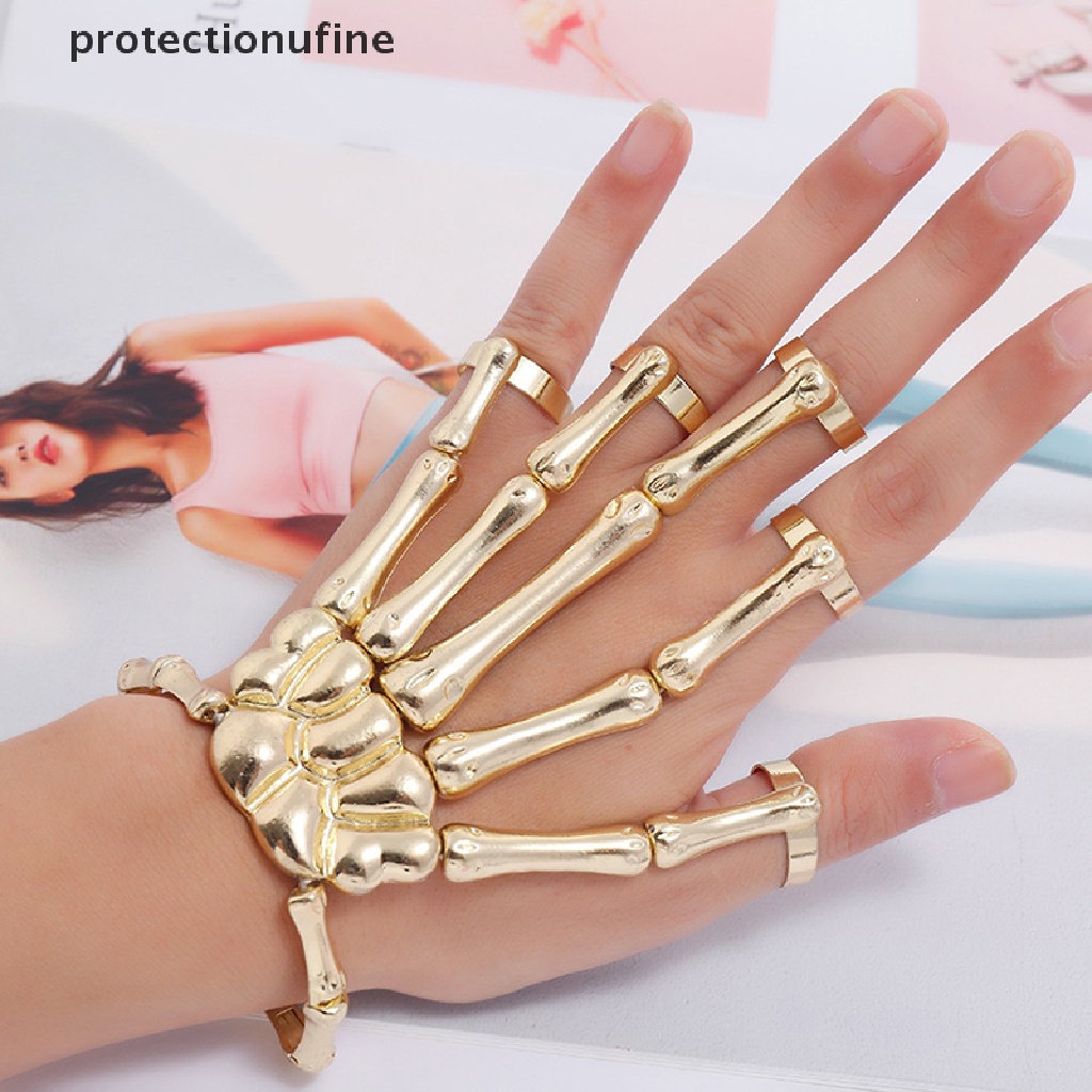 Vòng Đeo Tay Hình Bộ Xương Bàn Tay Phong Cách Gothic PR3VN