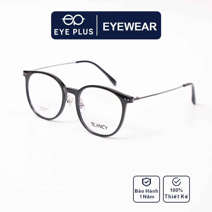 Gọng kính cận nam nữ Eye Plus mã 11302 kiểu dáng tròn thời trang