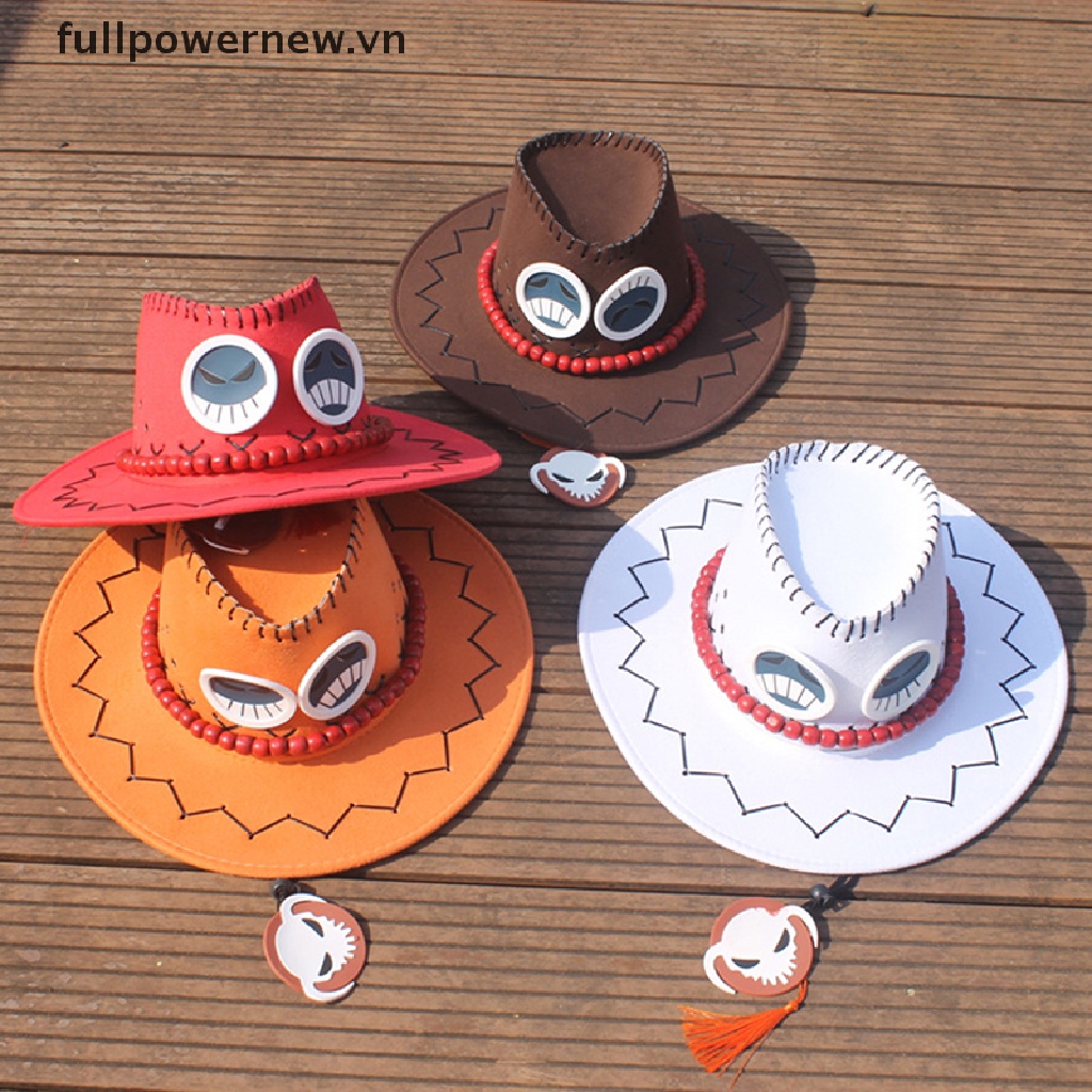 Nón Cao Bồi Hóa Trang Nhân Vật Hoạt Hình One Piece Portgas D Ace Cho Nam Và Nữ vn