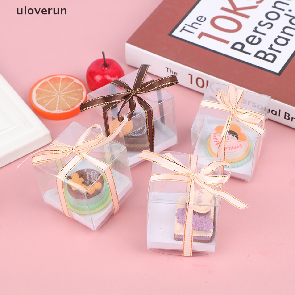 Mô Hình Hộp Bánh Sinh Nhật Mini Tỉ Lệ 1: 12 Trang Trí Nhà Búp Bê